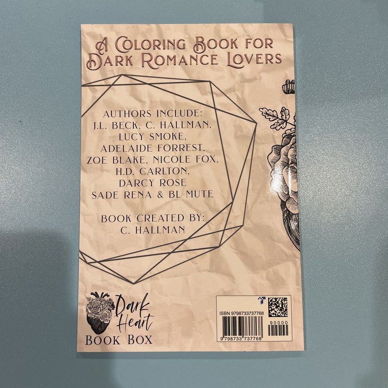 Dark Heart Romance Coloring Book