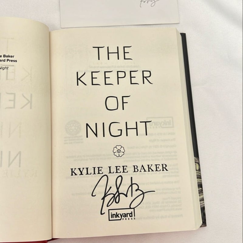 The Keeper of Night SIGNED 