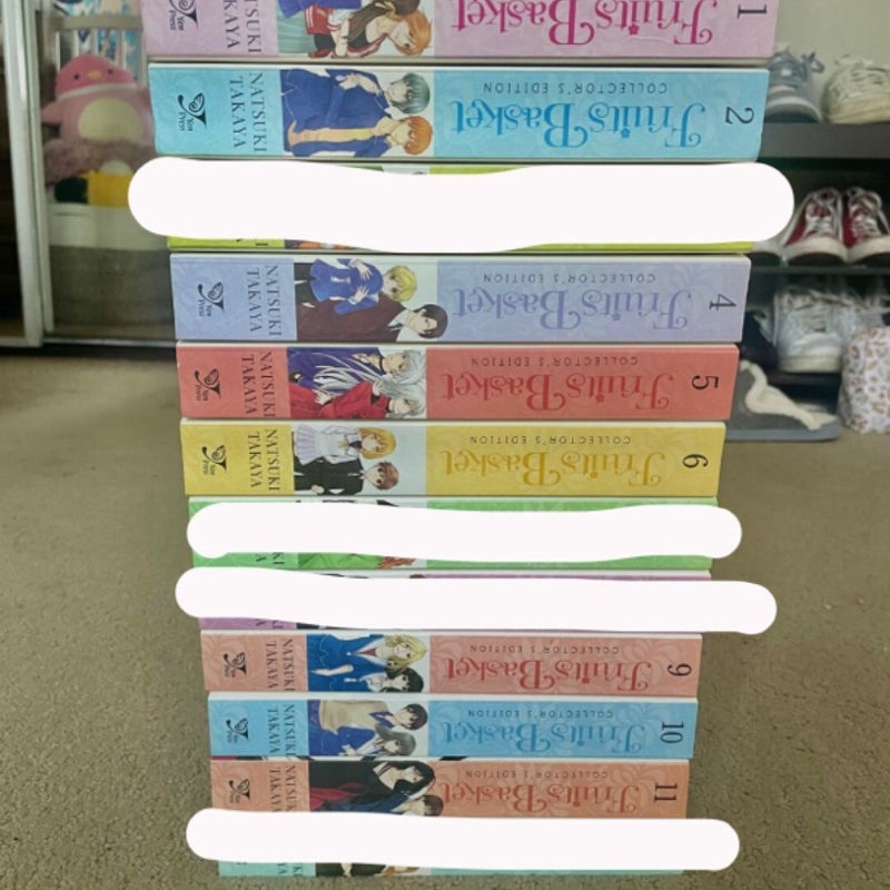 Fruits Basket Manga Vol. 1, 2, 4, 5, 6, 9, 10, 11 Bundle