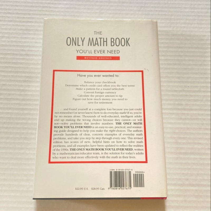 The Only Math Book You'll Ever Need