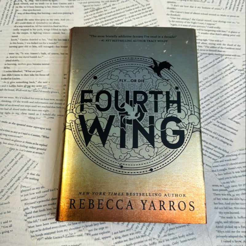 Fourth Wing - 2nd edition (white edges- see second photo)