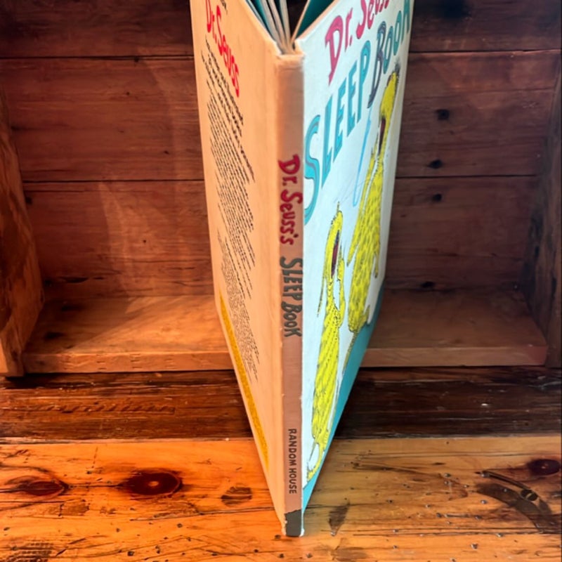 Dr. Seuss's Sleep Book 1962 First 1st Edition Random House BCE HC