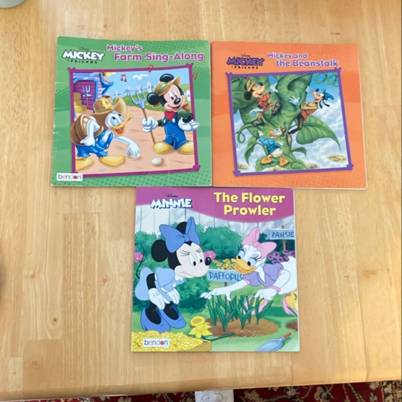 Mickey and Friends 3 book bundle