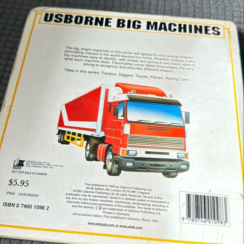 Usborne Big Machines: Trucks