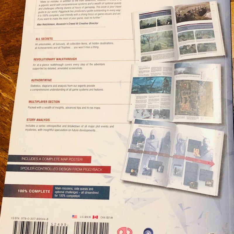 Assassin's Creed III (UBISOFT) piggyback gaming strategy book