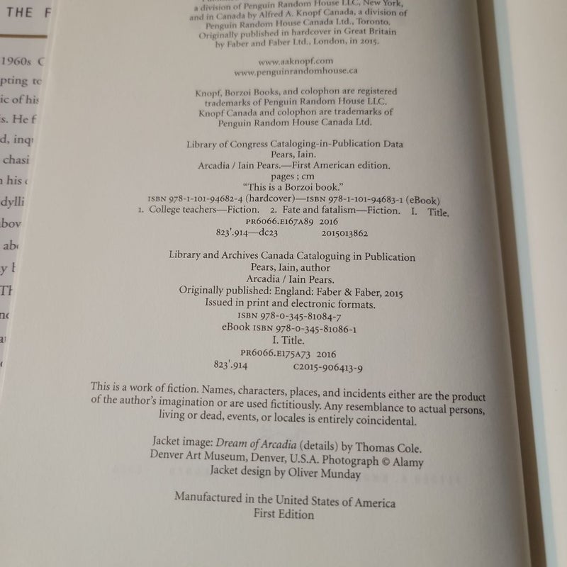 Arcadia (2015 First Edition)