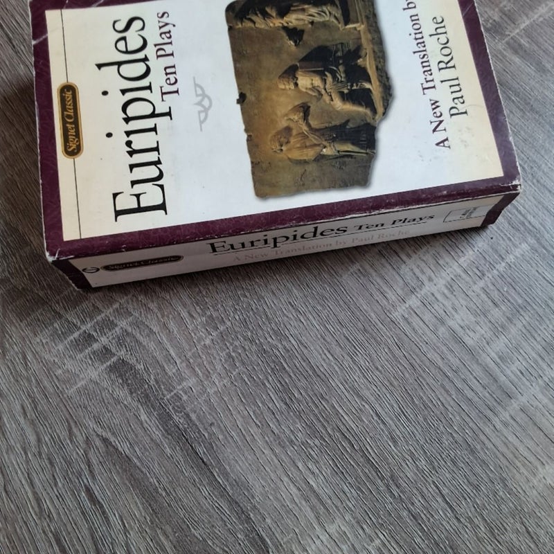 Euripides Ten Plays 1998 Signet Classics Paperback Paul Roche Translation 