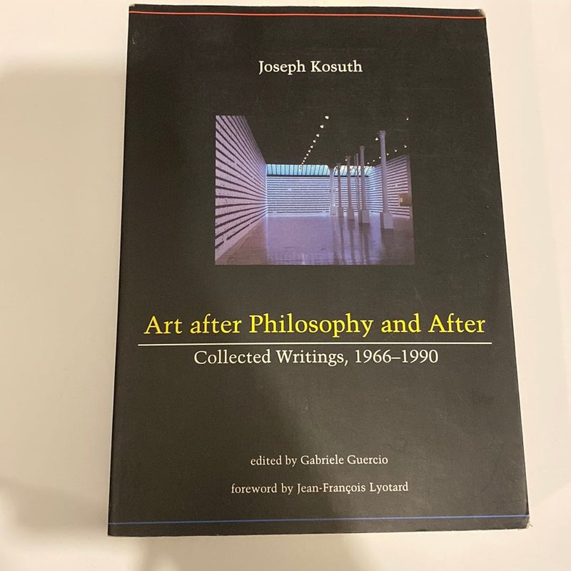 Art after Philosophy and After