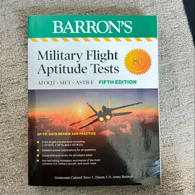 Military Flight Aptitude Tests, Fifth Edition: 6 Practice Tests + Comprehensive Review