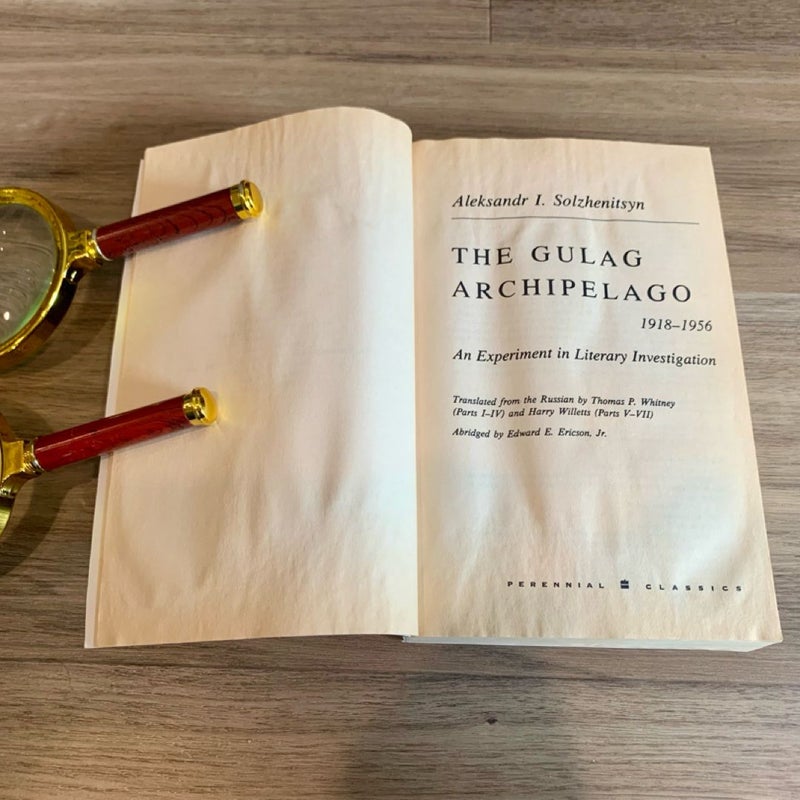 The Gulag Archipelago, 1918-1956