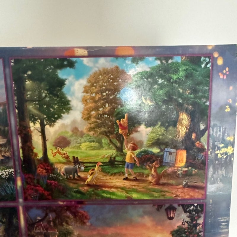 Thomas Kinkade Disney 500-Piece Puzzle Set of 4 Puzzles