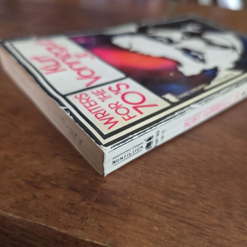 FIRST EDITION, VINTAGE 1972 Writers For The 70's-Kurt Vonnegut, Jr. [by Peter J. Reed] *ex-library*
