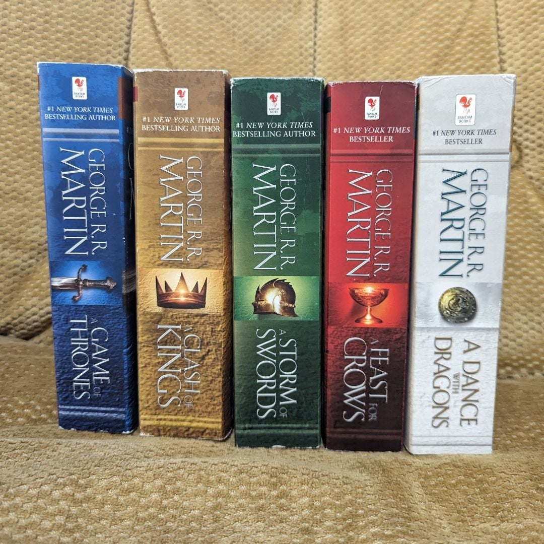 Song of Ice and Fire Game of Thrones Hardcover books set 1-5 George R. R.  Martin
