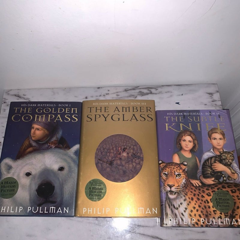 His Dark Materials 1-3-Books Hardcover Boxed Set the golden compass ect 