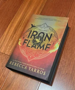 SIGNED Iron Flame with sprayed edges