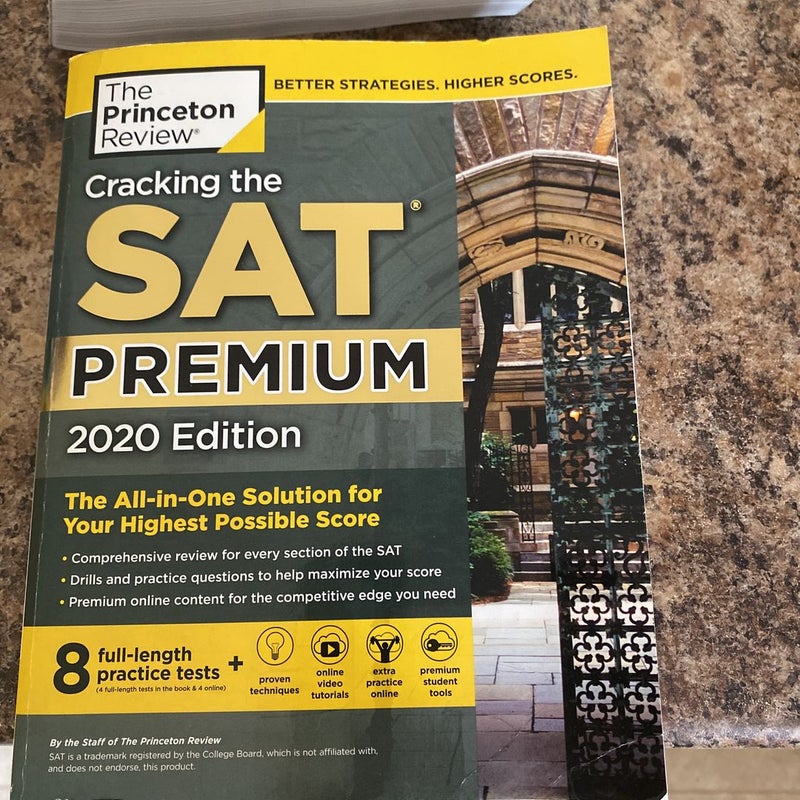Cracking the SAT Premium Edition with 8 Practice Tests 2020