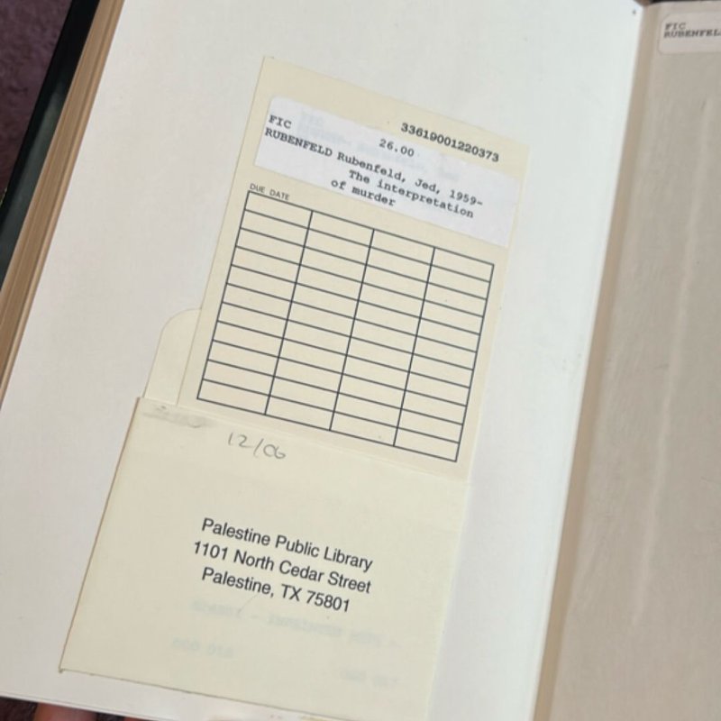 The Interpretation of Murder