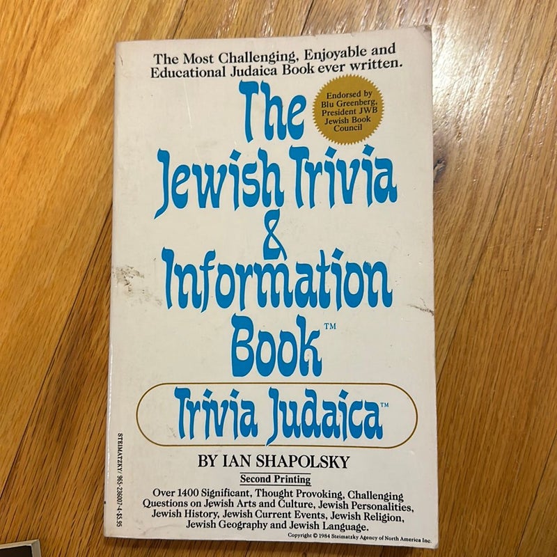 The Jewish Trivia Information Book
