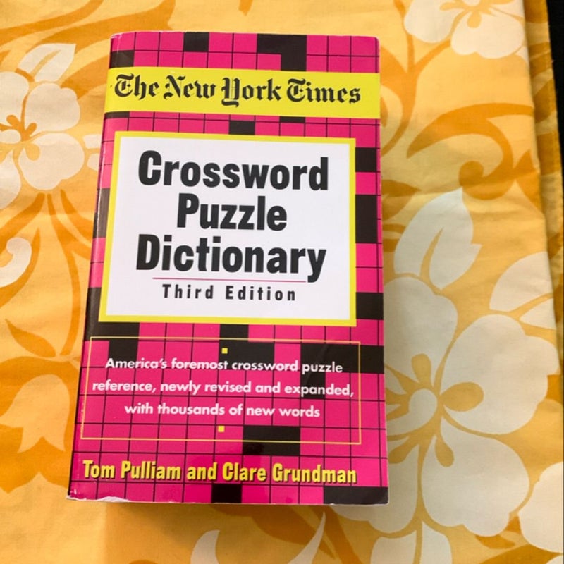 The New York Times Crossword Puzzle Dictionary