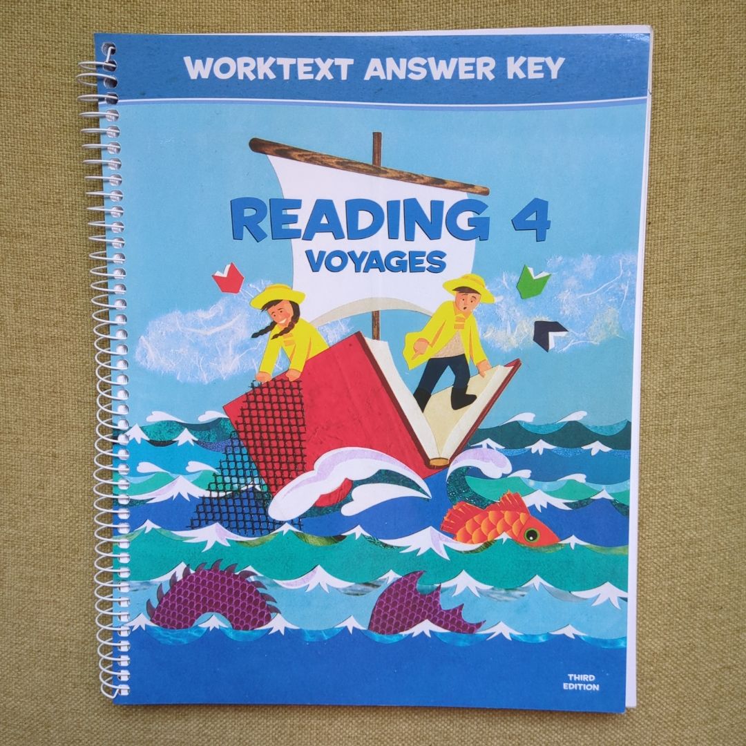 BJU Press Reading 4 Voyages, 3rd Edition Worktext Answer Key
