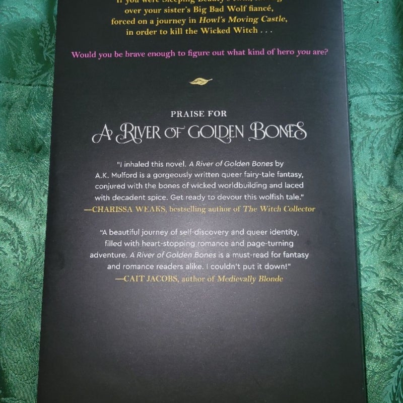 SIGNED A River of Golden Bones | LitJoy Crate Edition | A.K. Mulford