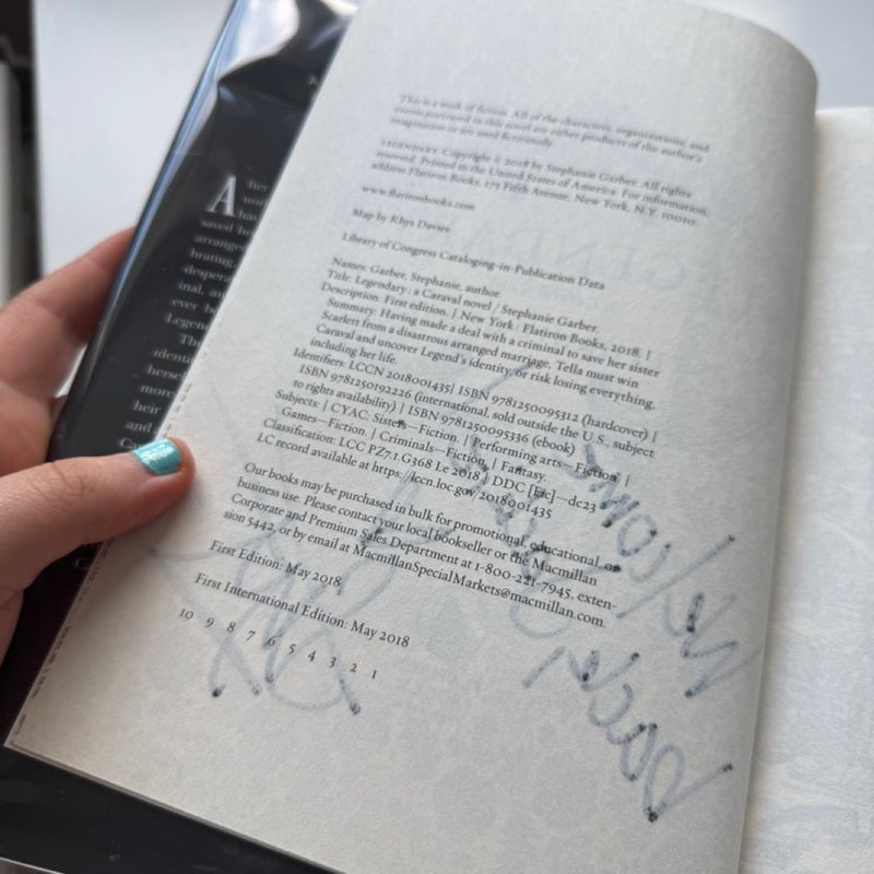 (Signed First Edition) Legendary