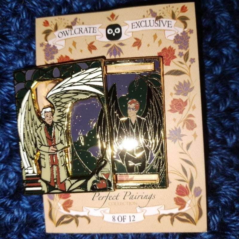 Good Omens Perfect Pairings Owlcrate pin