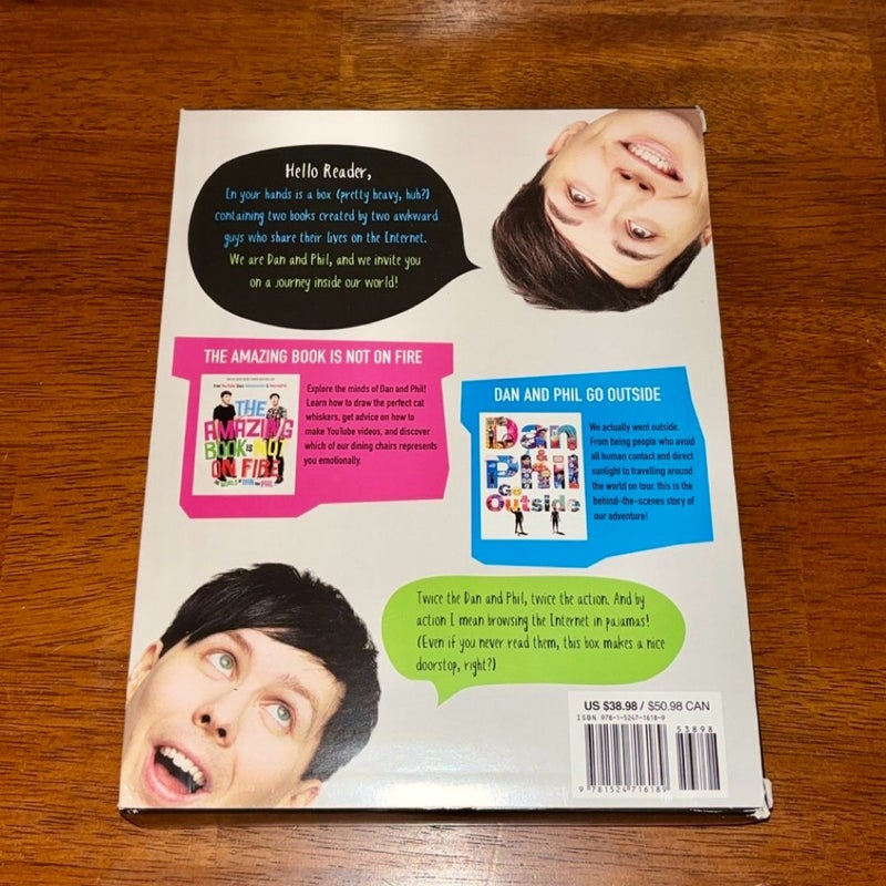 Dan and Phil Boxed Set: The Amazing Book Is Not On Fire; Dan and Phil Go Outside