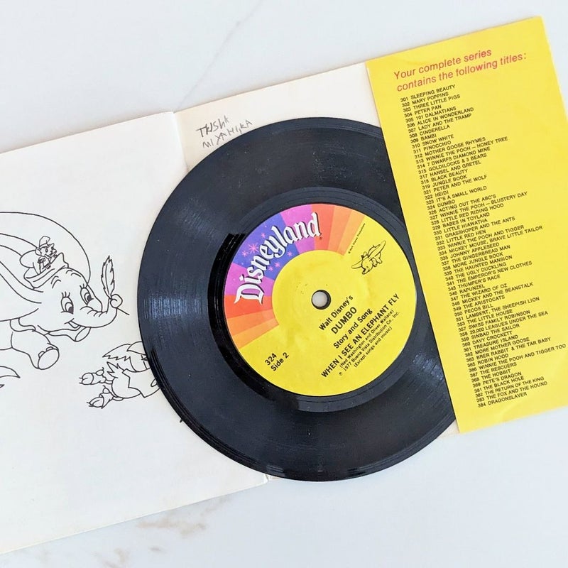 Vintage Walt Disney See Hear Read Bundle of 3 (RECORDS included)