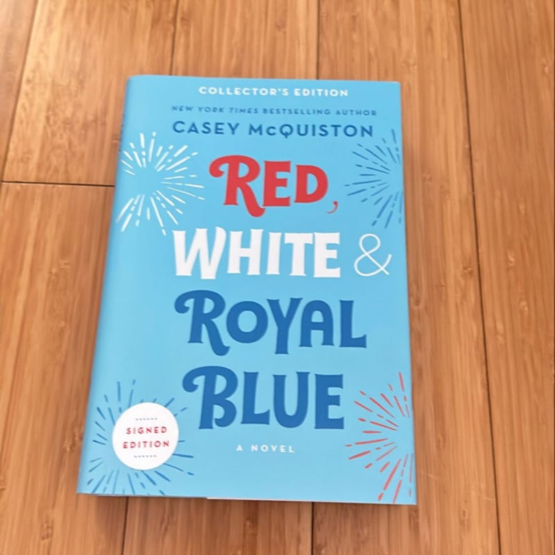 SIGNED Red, White and Royal Blue