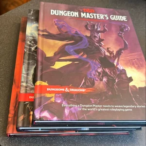 Dungeons and Dragons Core Rulebooks Gift Set (Special Foil Covers Edition with Slipcase, Player's Handbook, Dungeon Master's Guide, Monster Manual, DM Screen)