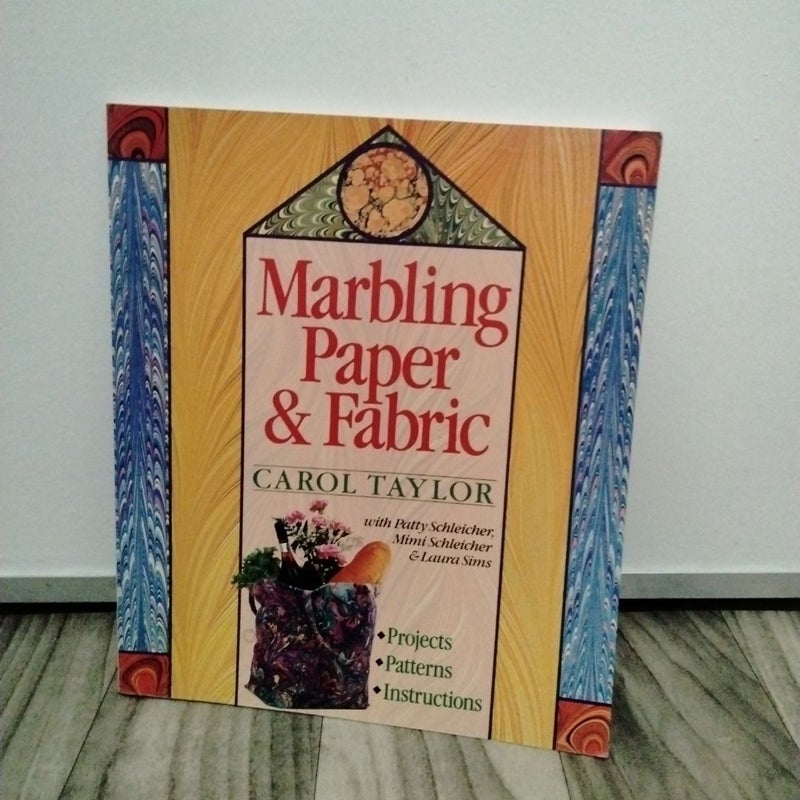 Marbling Paper and Fabric Book and Kit