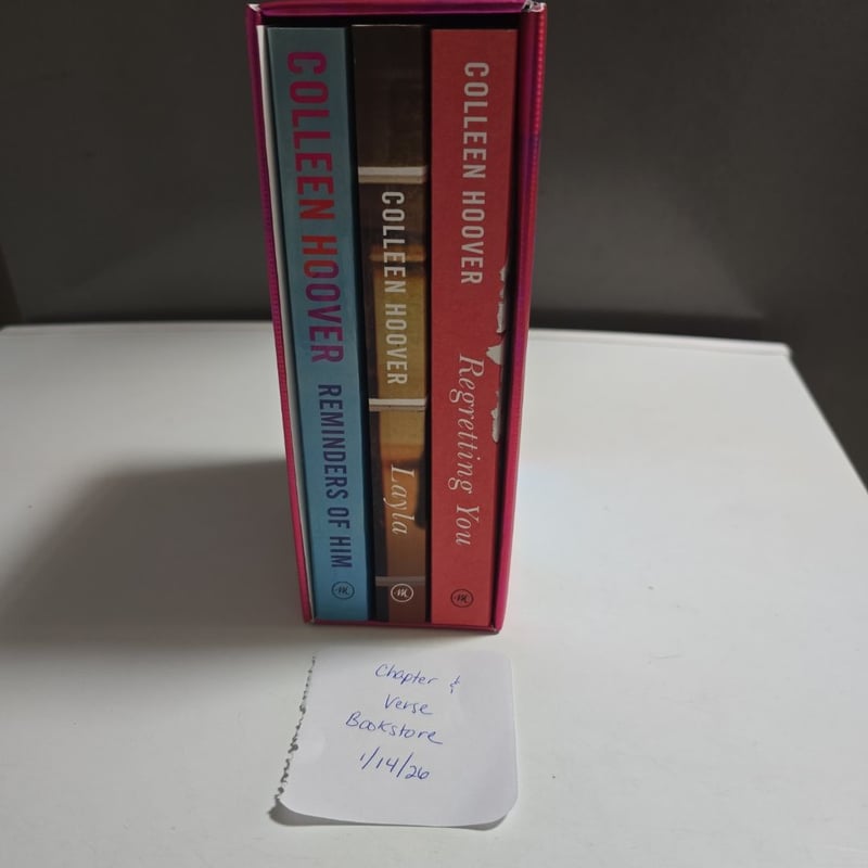 Colleen Hoover 3-Book Boxed Set: Reminders of Him, Layla, Regretting You