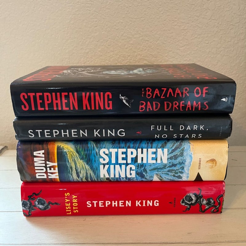 Stephen King Books Lot of 4 Hardcover Duma Key Bazaar Lisey Full Dark