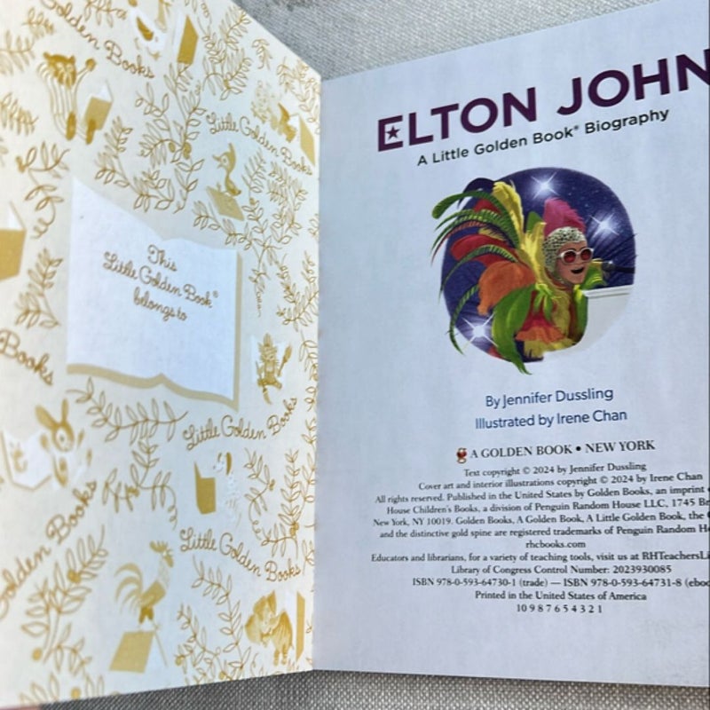 Elton John: a Little Golden Book Biography