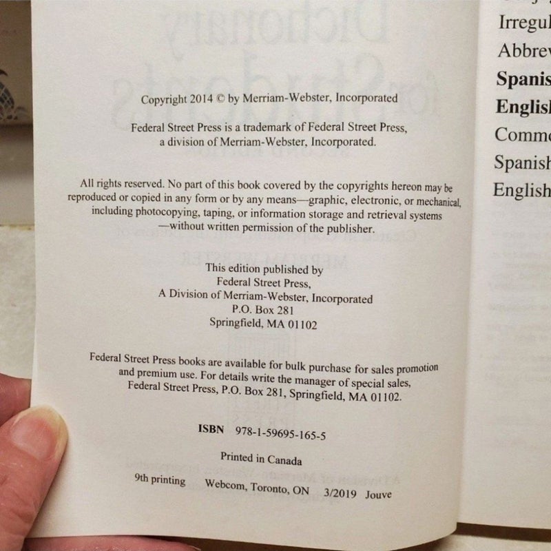 Webster's Spanish-English Dictionary for Students, Second Edition