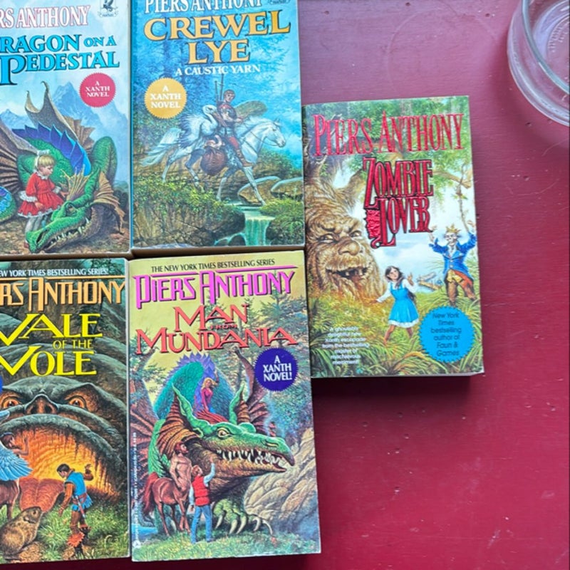 13 Xanth Books: Piers Anthony (VG) Castle Roogna Centaur Aisle Ogre Hevenly Cent (#3-13, 19, 22)