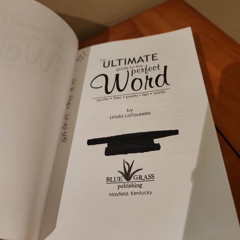 The Ultimate Guide to the Perfect Word