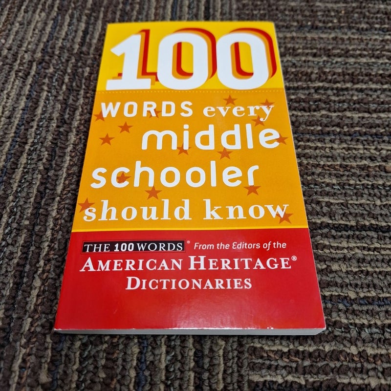 100 Words Every Middle Schooler Should Know