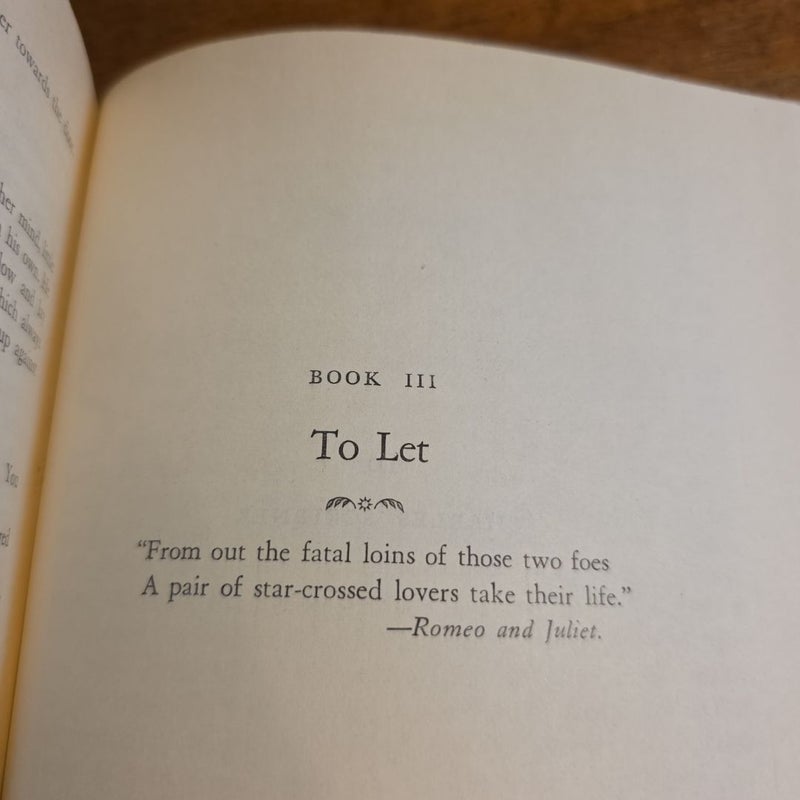 VINTAGE 1933 The Forsyte Saga (Books I, II and III) by John Galsworthy