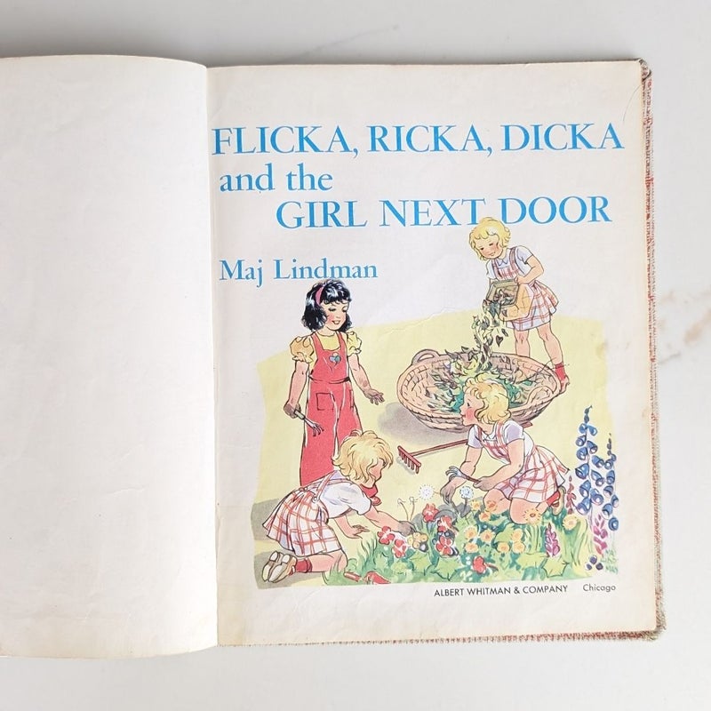 Flicka, Ricka, Dicka and the Girl Next Door ©1967, Ninth Printing 