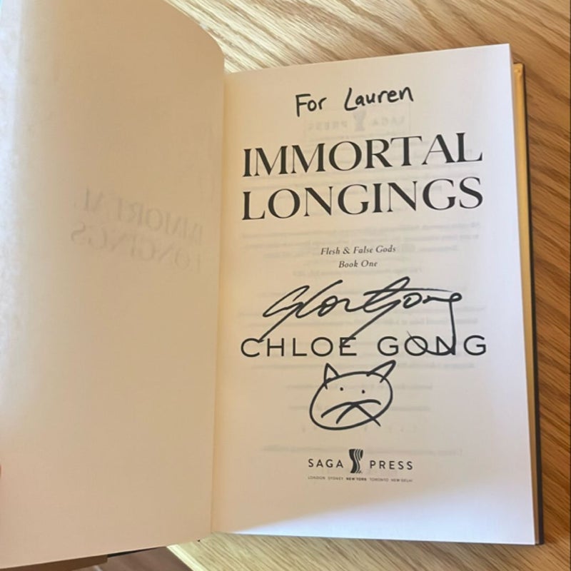 Signed- Immortal Longings