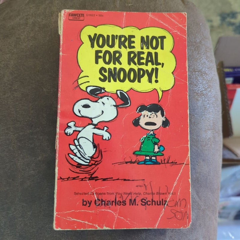 You're Not For Real, Snoopy 