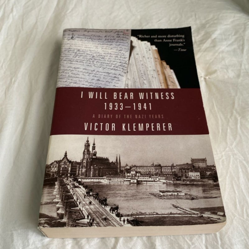 I Will Bear Witness, Volume 1