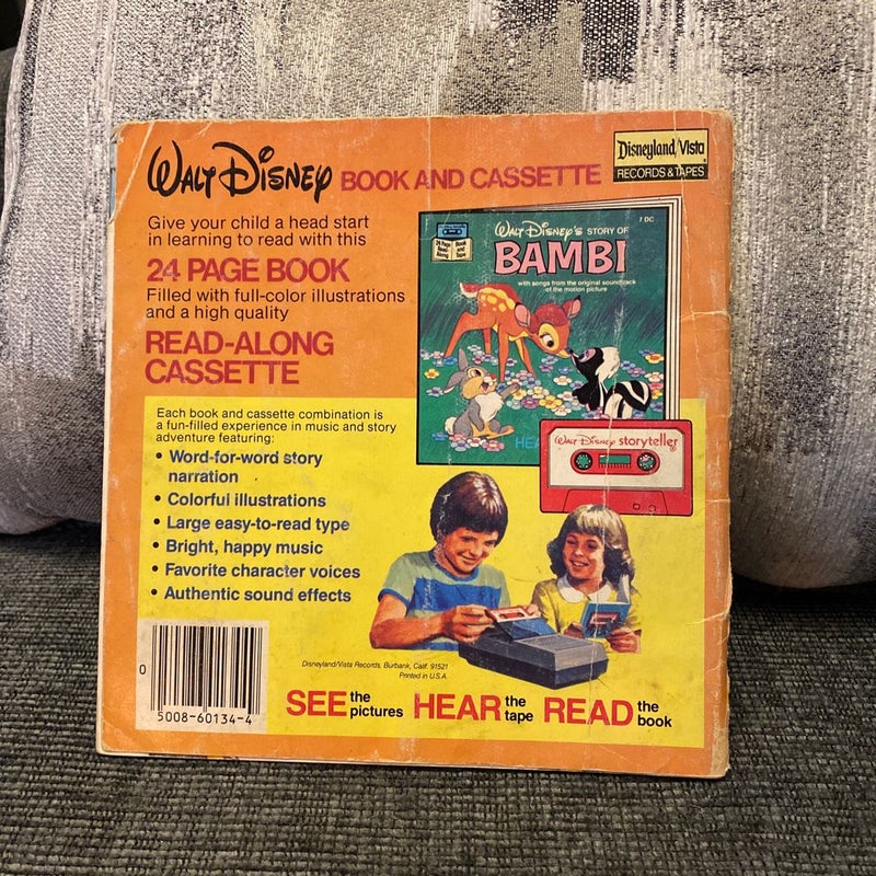 1970s Walt Disney Robin Hood Book on Tape BOOK ONLY