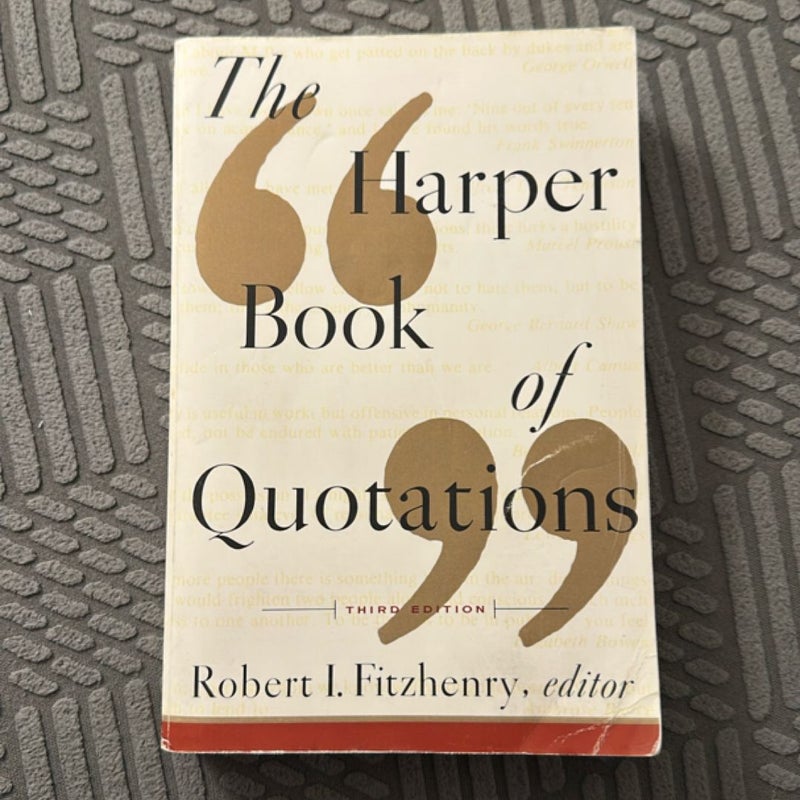 The Harper Book of Quotations Revised Edition