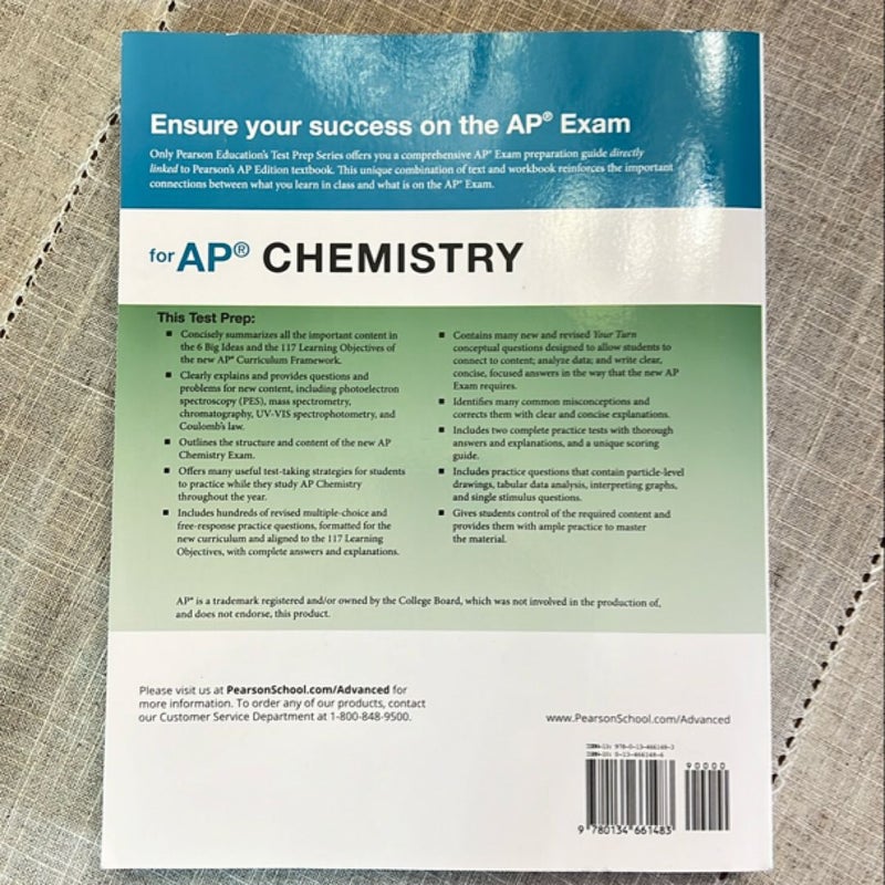Pearson Education Test Prep Series for AP Chemistry
