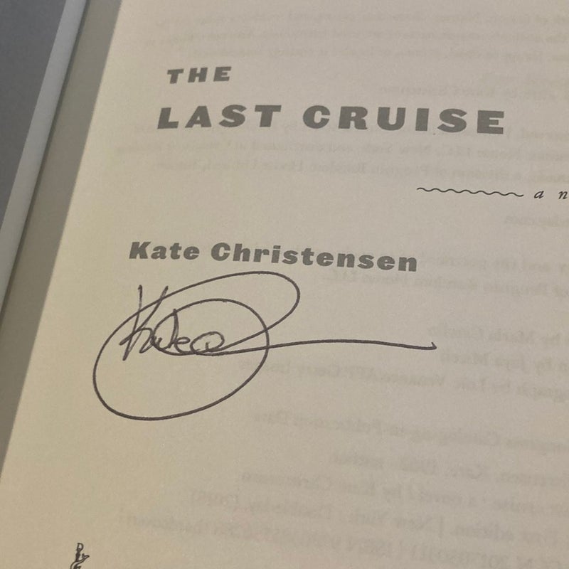 The Last Cruise (signed, first edition)