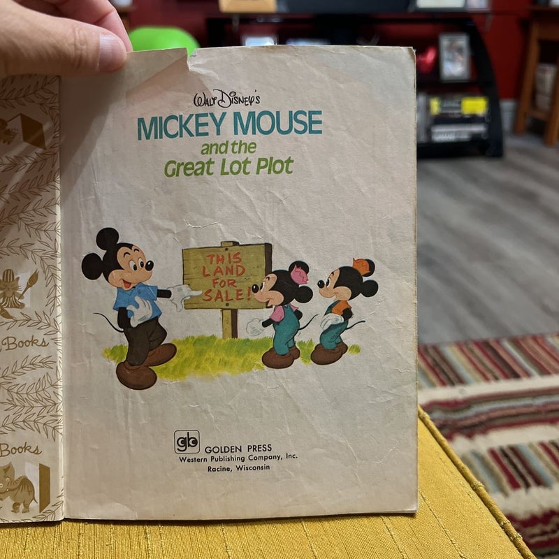 Mickey Mouse and the Great Lot Plot (Disney) - Little Golden Book