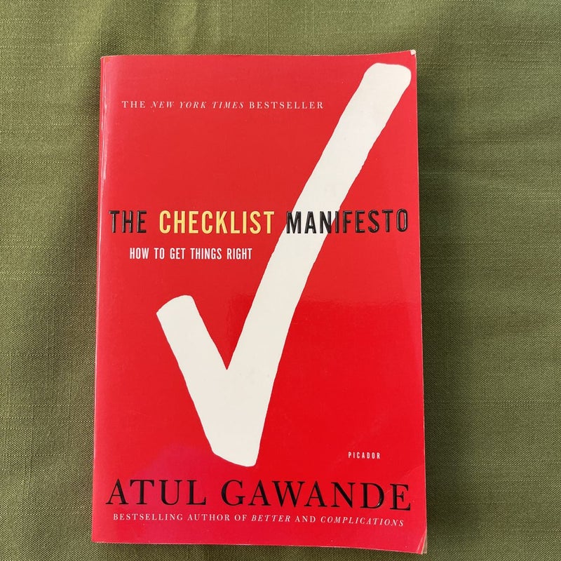 The Checklist Manifesto